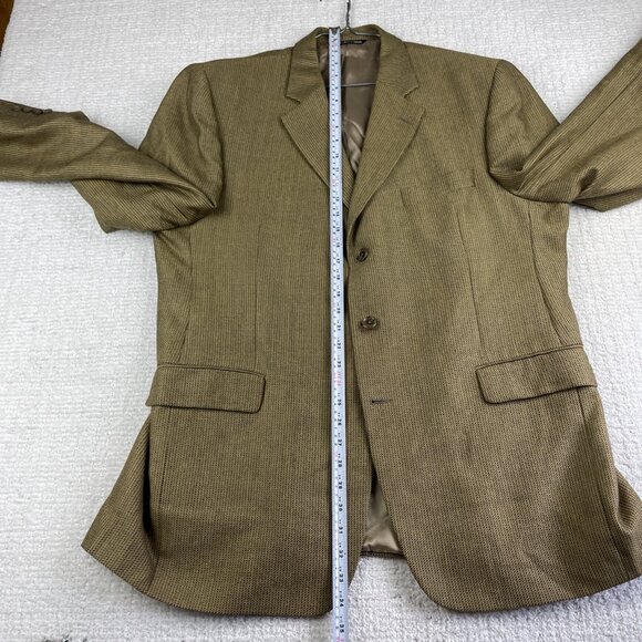 Jack Victor Wool Sport Coat Mens 44R Golden Yellow Jacket Blazer Canada Made - Picture 12 of 16